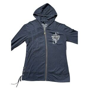 Y2K Hard Rock Hotel Lace Sweater Grunge Punk Rivera Maya Women’s Sz XL